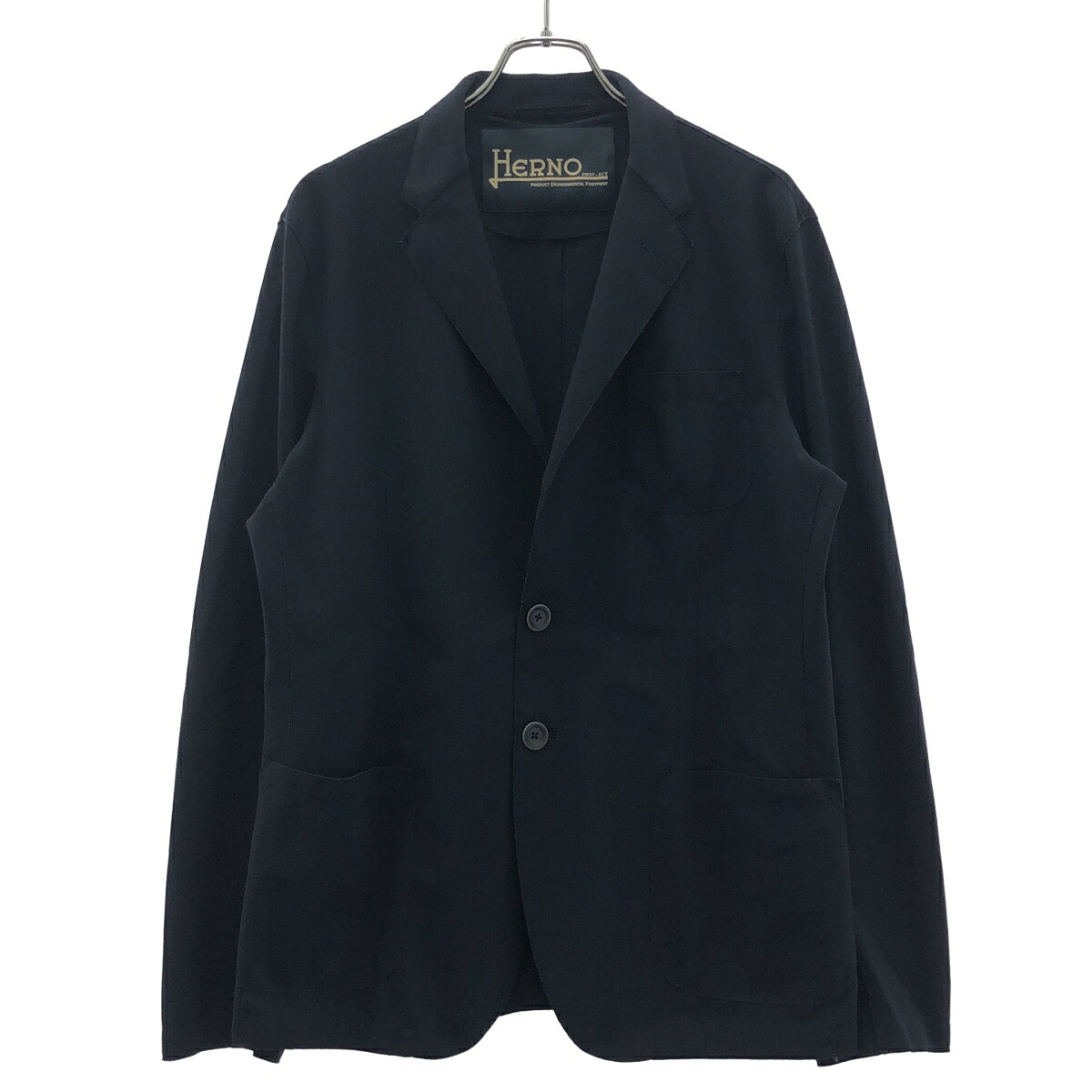 Rakuten - HERNO ヘルノ ストレッチナイロンジャージージャケット GA0091U-12359S ネイビー 52 【中古】 IT6XLX3S3V40