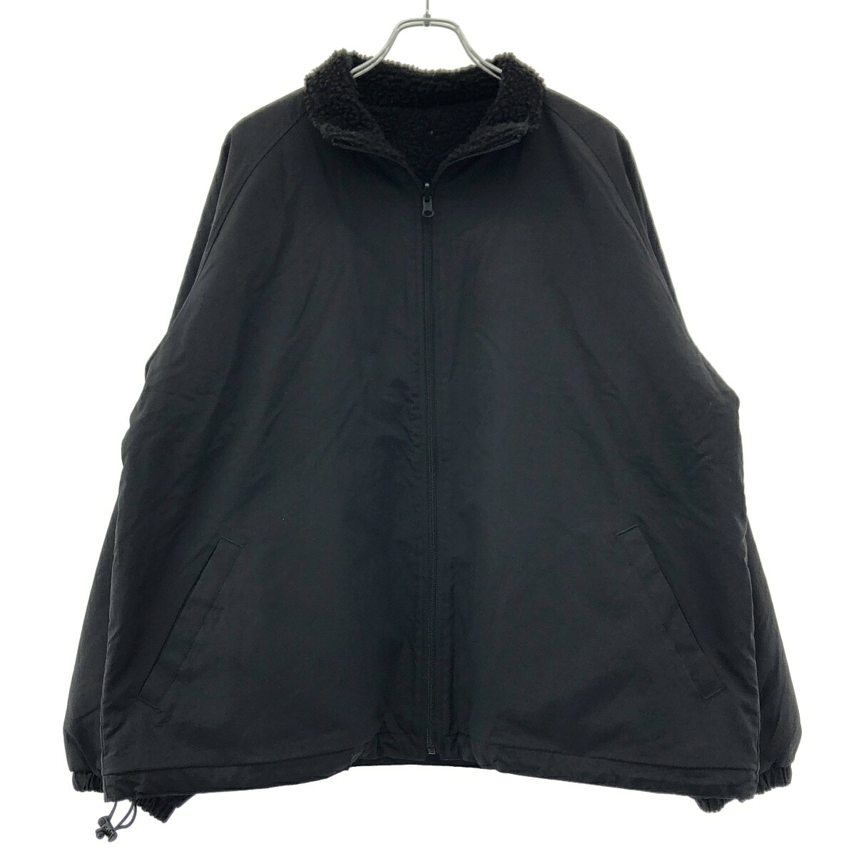 ISNESS MUSIC イズネス ミュージック REVERSIBLE FLEECE JACKET リバーシブルフリースジャケット LOGOJK01 ブラック M  IT128BW1R69Q