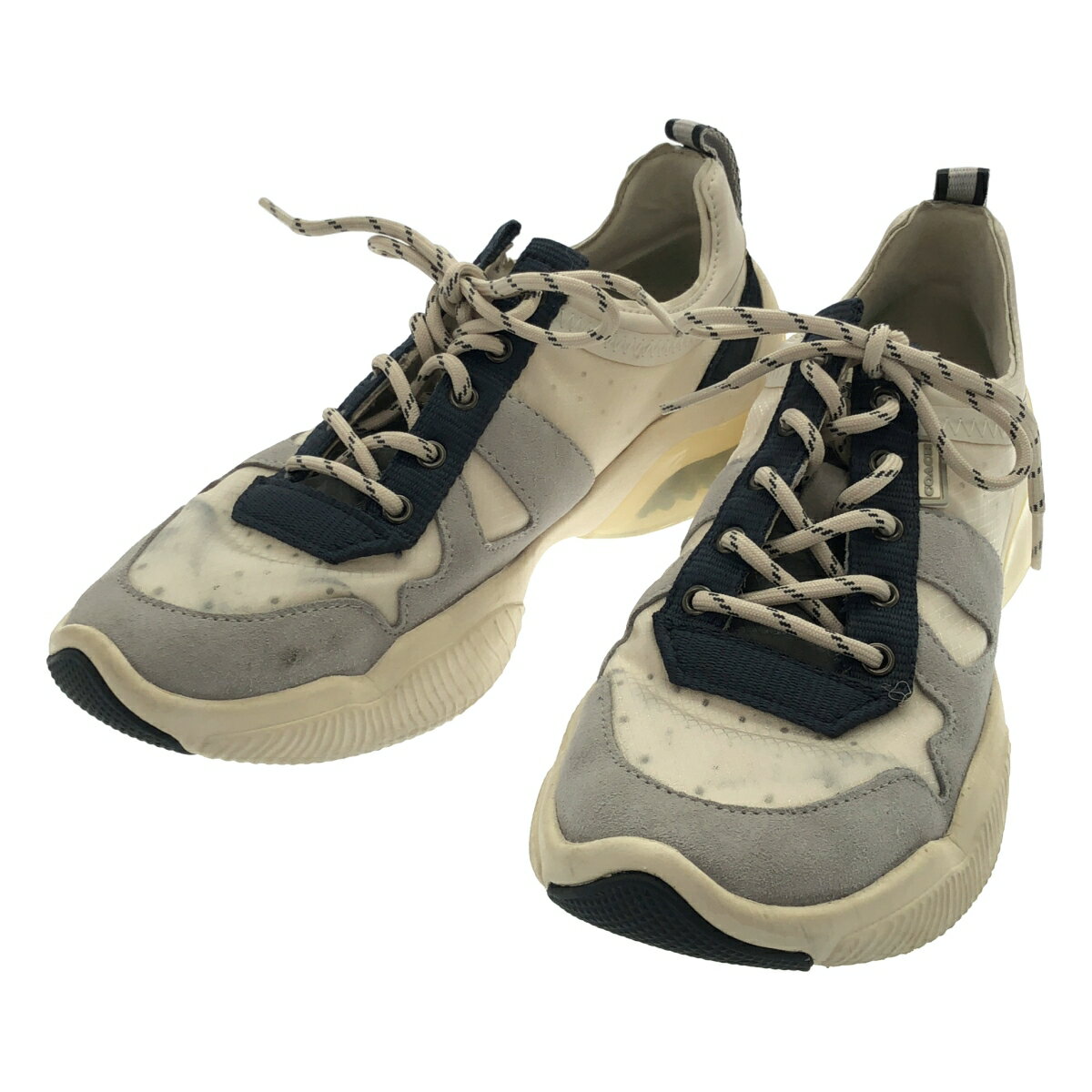 COACH コーチ CITYSOLE RUNNER シティーソール ランナースニーカー G4941 ベージュ US8 【中古】 ITQEKXWXT0TE