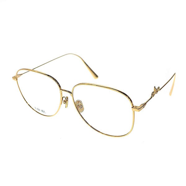 Other - Christian Dior クリスチャンディオール SIGNATURE O AU アイウェア ゴールド 57□13 145 【中古】 ITZKW99ONLLK