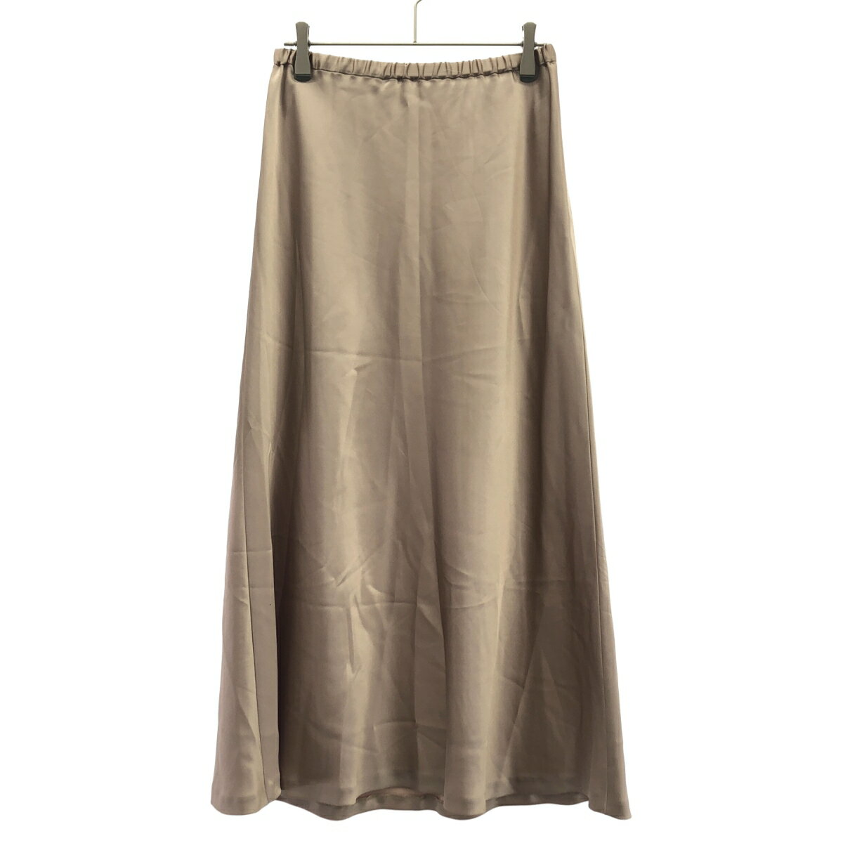 LE PHIL ル フィル クラシックサテンスカート 534-1120002 ベージュ F 【中古】 ITGGHO4NSW4G