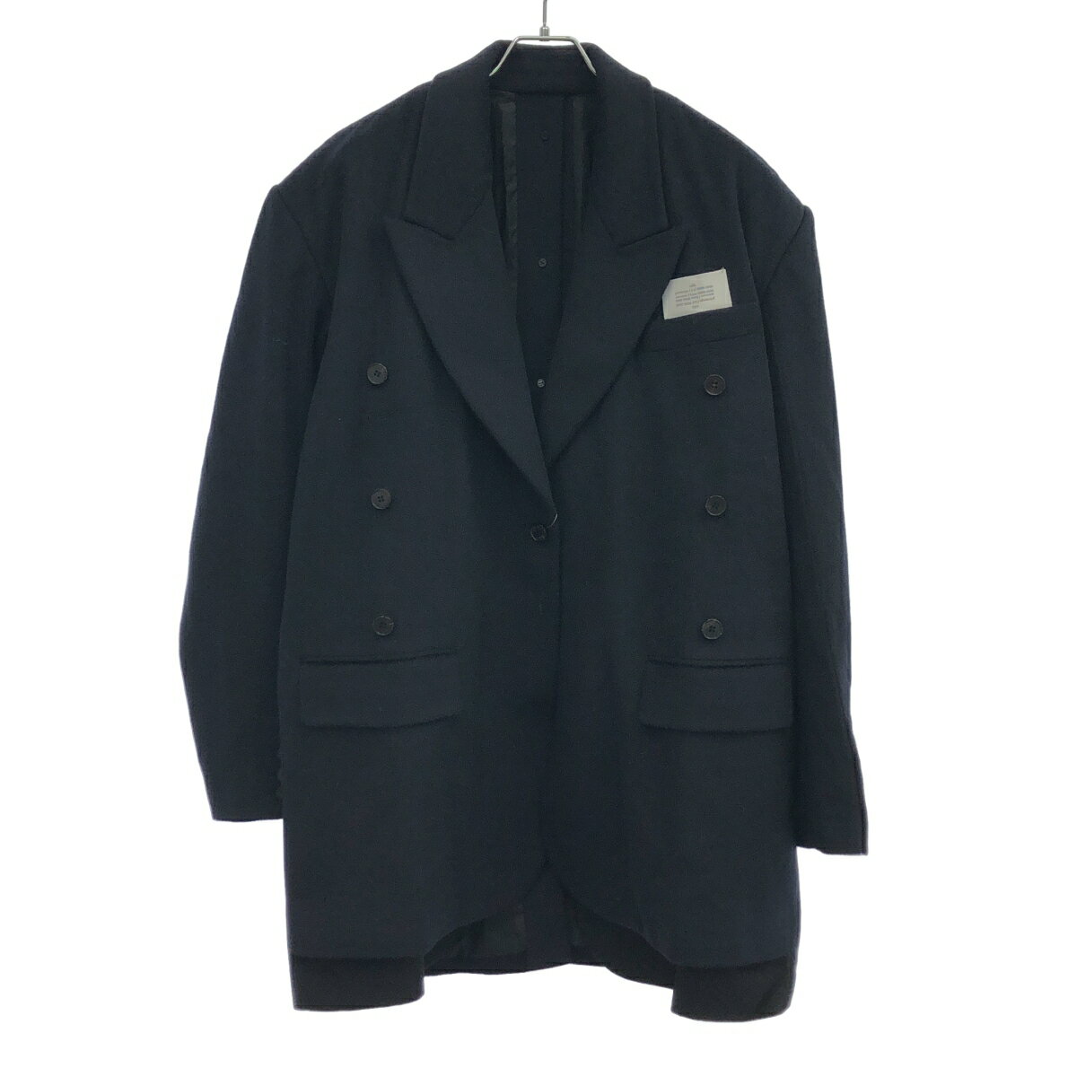 rokh ロク 23AW DOUBLE LAYERS TAILORED COAT ダブルレイヤードデザインジャケット コート ネイビー S 【中古】 ITC69QA7K7UY