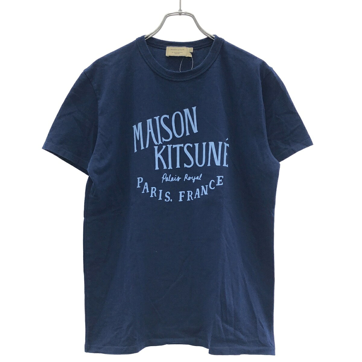 Rakuten - MAISON KITSUNE メゾンキツネ ロゴプリントTシャツ KMM-1701-A ブルー M 【中古】 IT5AGLHVXIF8
