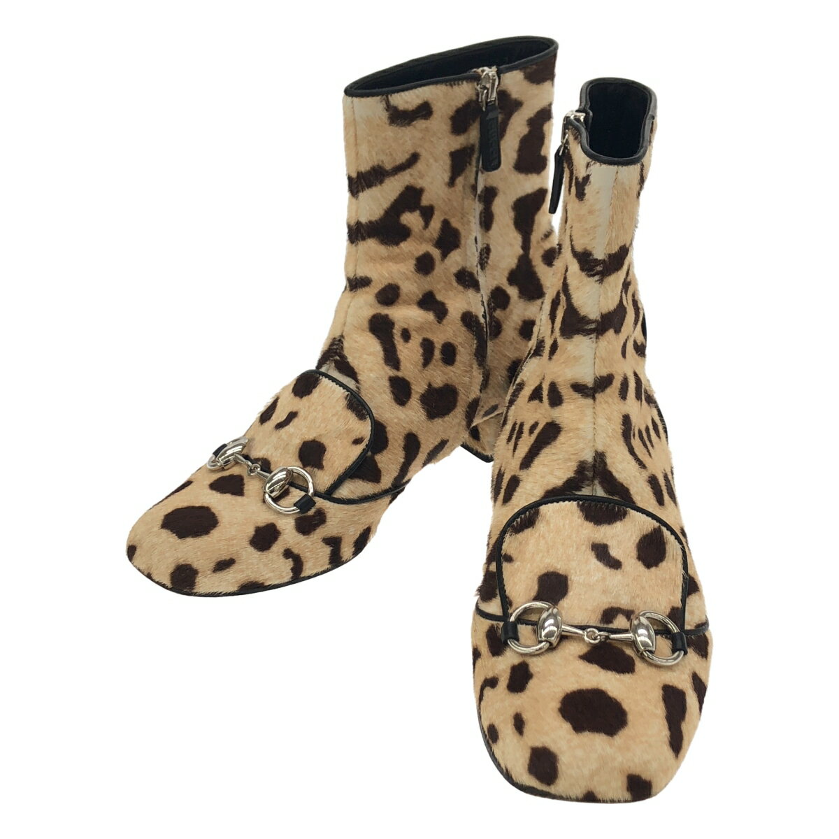 GUCCI グッチ ホースビット ハラコ ブーツ 362993 ベージュ 35 1/2 【中古】 ITFHGP8H6LLS