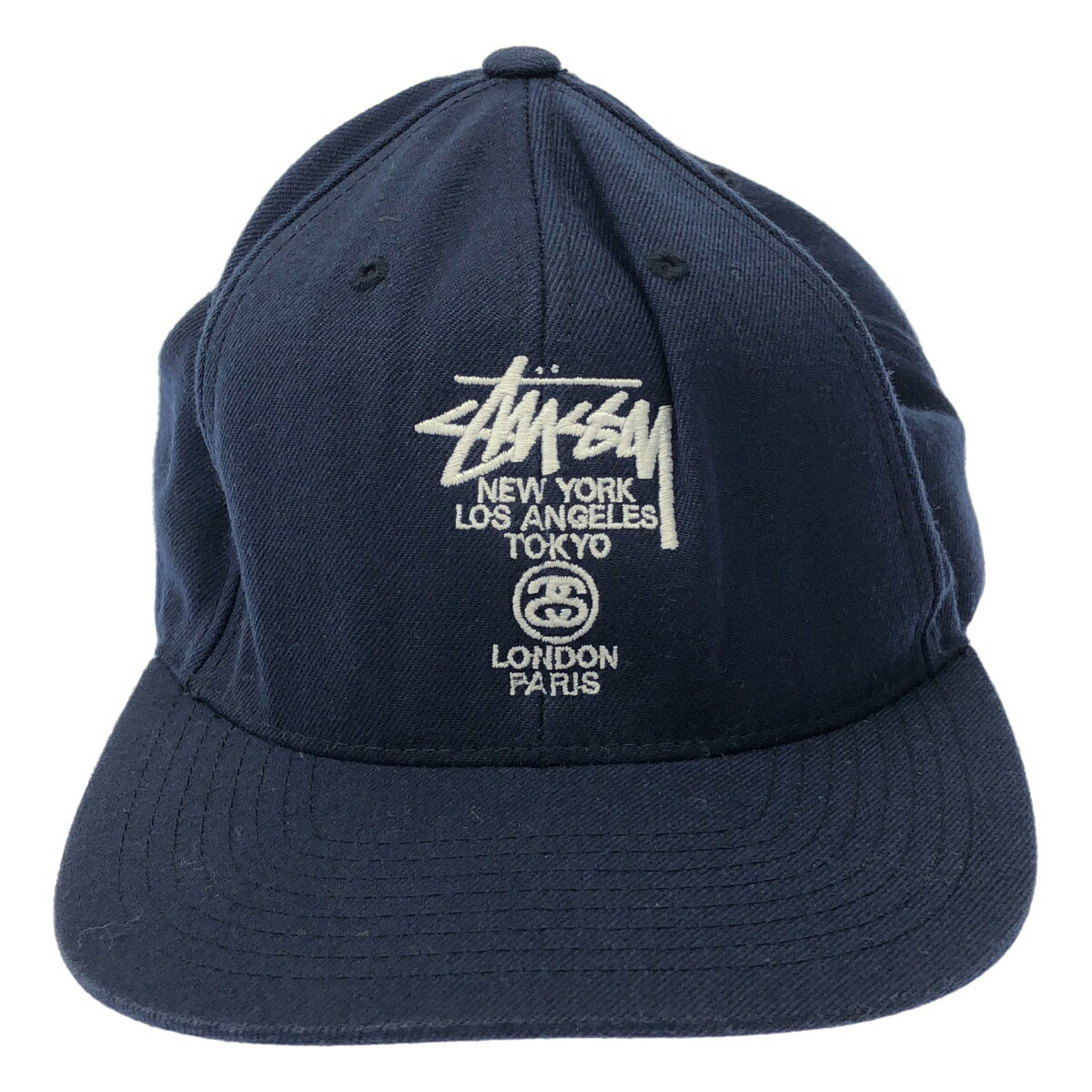Stussy ステューシー スナップバックキャプ ネイビー 【中古】 ITLR2HN8HXZK