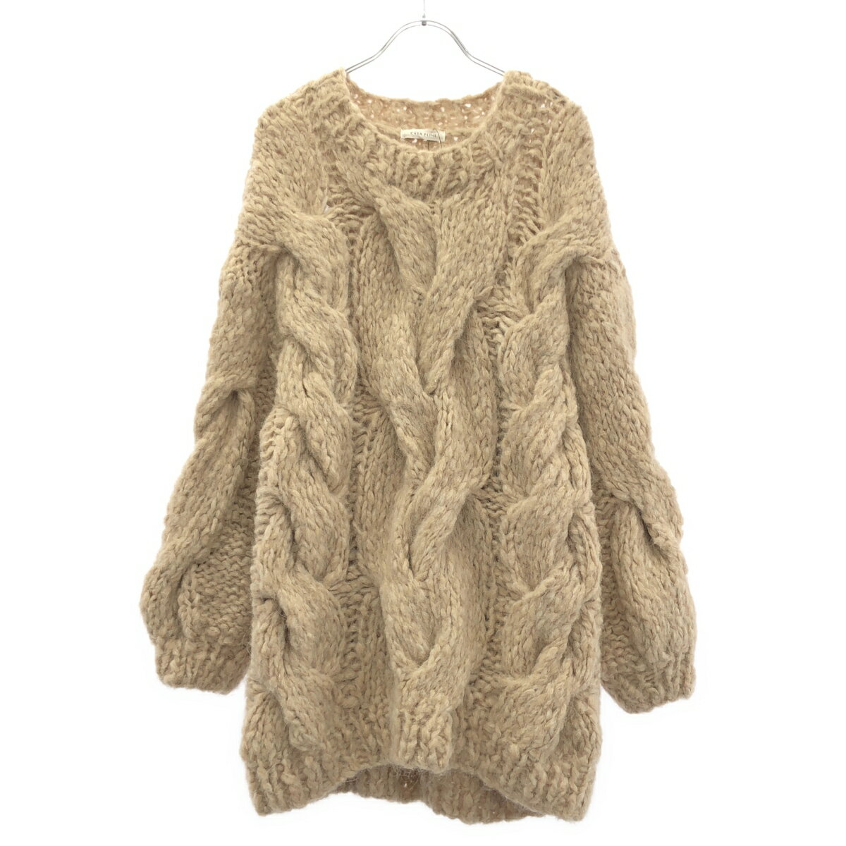 CASA FLINE カーサフライン ハンドニットプルオーバー 1214202016 ベージュ F 【中古】 ITKITTKA76VY