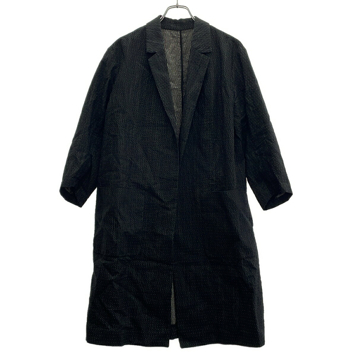 Rakuten - DRIES VAN NOTEN ドリスヴァンノッテン ショートスリーブ ロングジャケットコート ネイビー×ブラック系 36 【中古】 IT4D7UU1ICAW