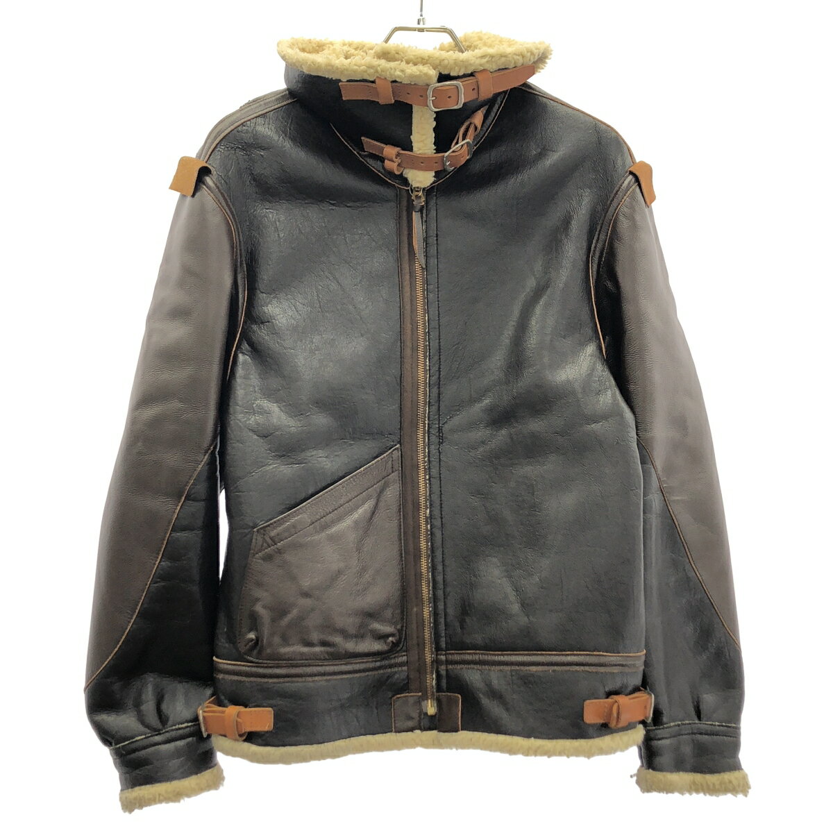 Rakuten - United Car×BEAMS BOY エコレザーボアB-3ジャケット ブラウン - 【中古】 IT3JUTB5W0AU