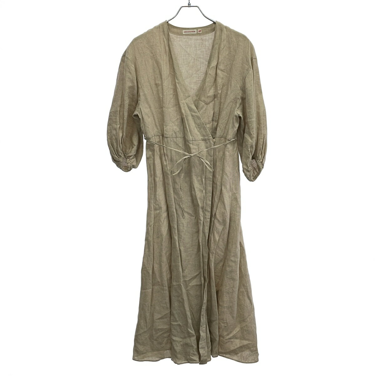 Rakuten - Dressterior ドレステリア リネンワンピース 085-56116 ベージュ 38 【中古】 IT8UEQCD9FE8
