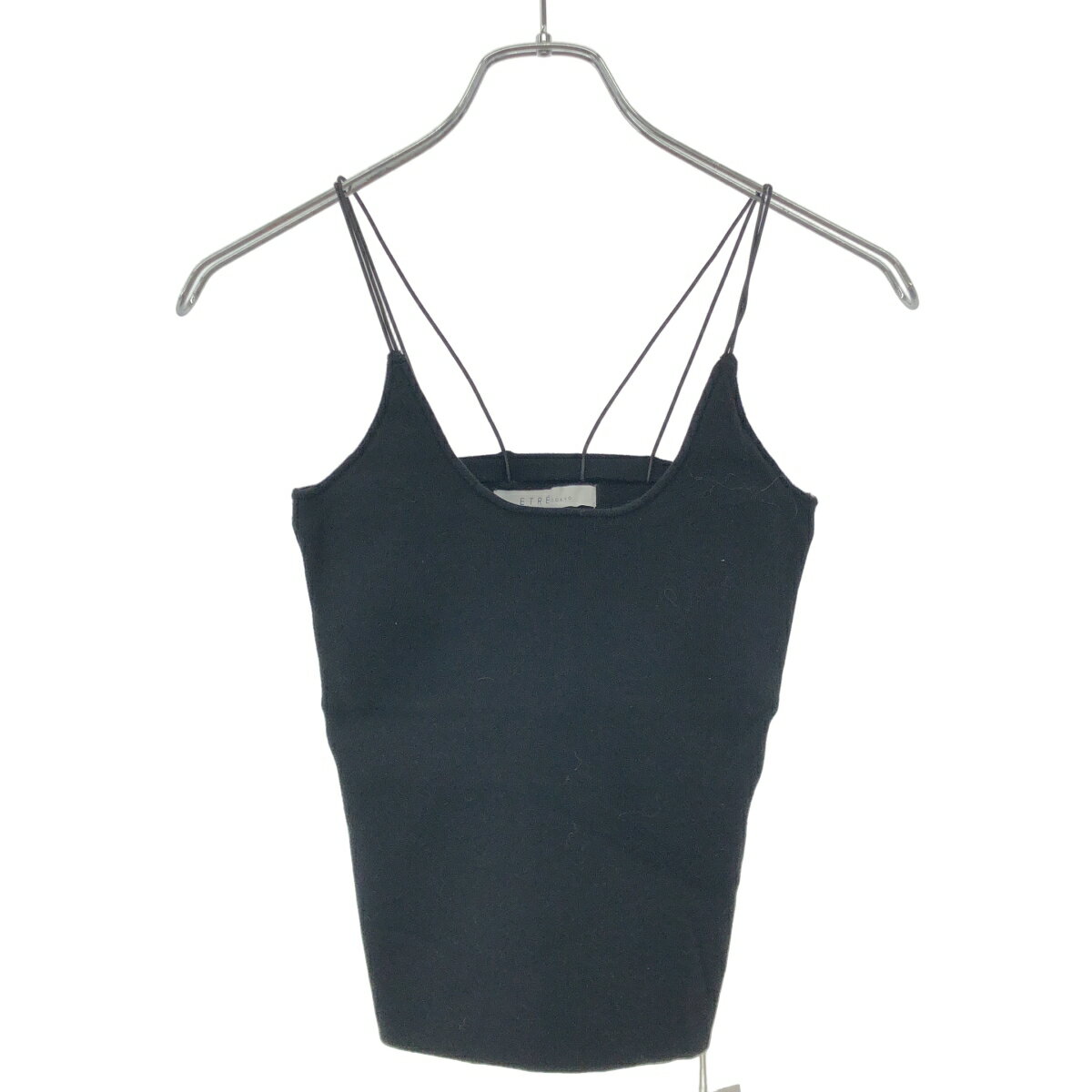 Other - ETRE TOKYO エトレトウキョウ Wストラップカップインニットキャミ 1220511131 ブラック F 【中古】 ITPBA6586TYZ