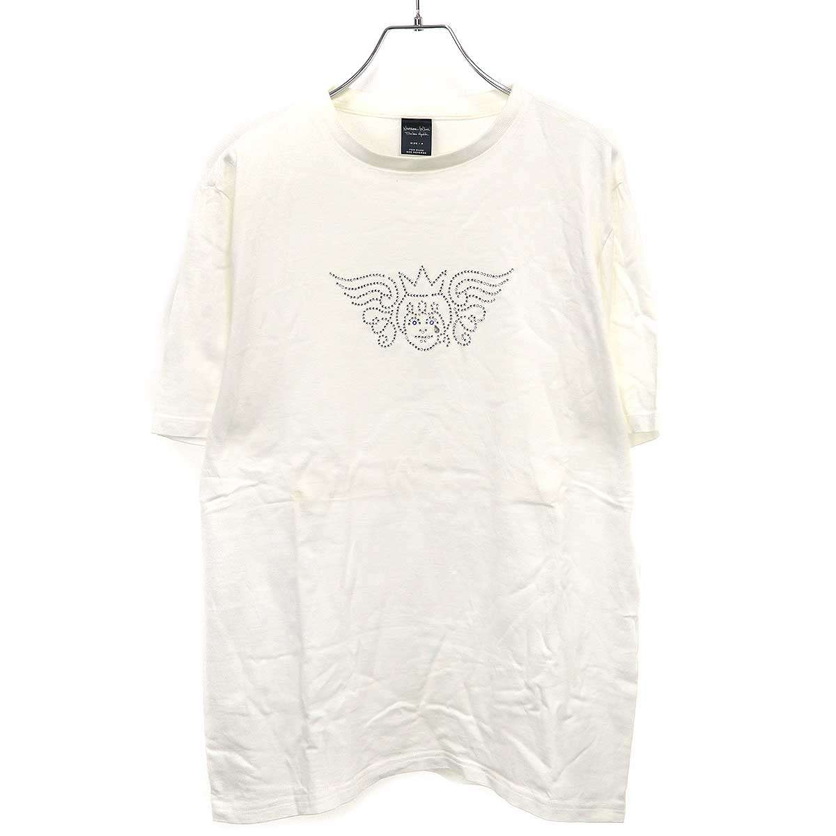 Rakuten - NUMBER(N)INE ナンバーナイン 2005SS エンジェルラインストーンデザインTシャツ ホワイト 4 【中古】 ITMPVFY7F12N