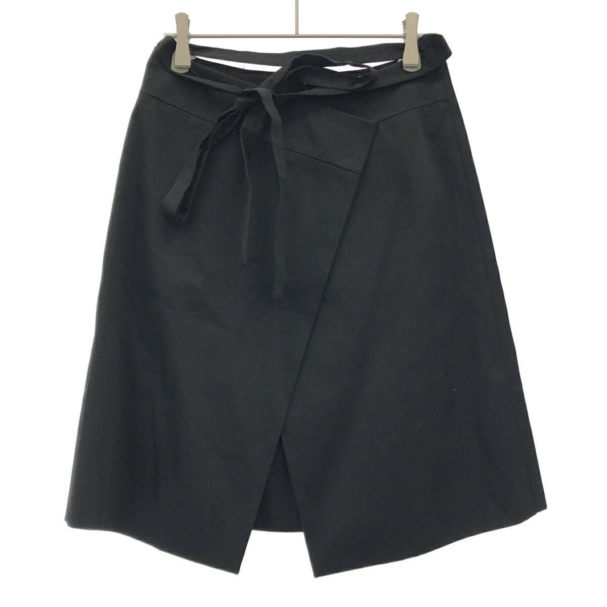 Rakuten - PATOU パトゥ 24SS WRAP MIDI SKIRT ラップミディスカート SK0570074999B ブラック 36 【中古】 IT98W9BDZCWE
