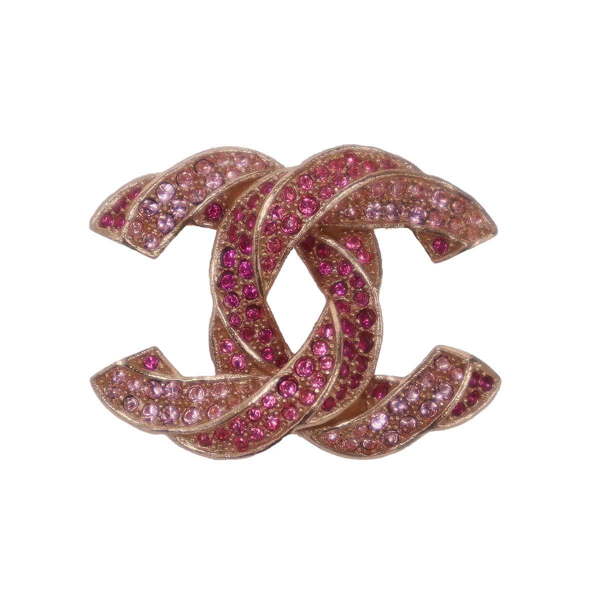 Rakuten - CHANEL シャネル B16C グラデーションラインストーン ココマークブローチ ピンク 【中古】 ITRNJGLVKLXG