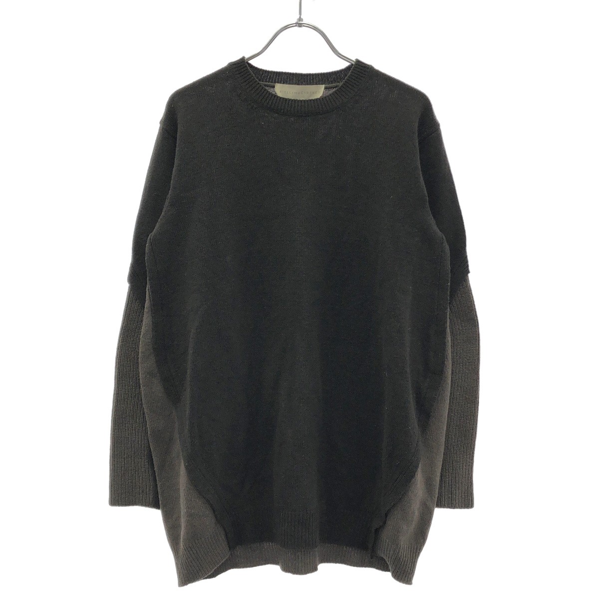 STELLA McCARTNEY ステラ マッカートニー バイカラーウールニットセーター グレー系 36 【中古】 IT5JIYF7L58K