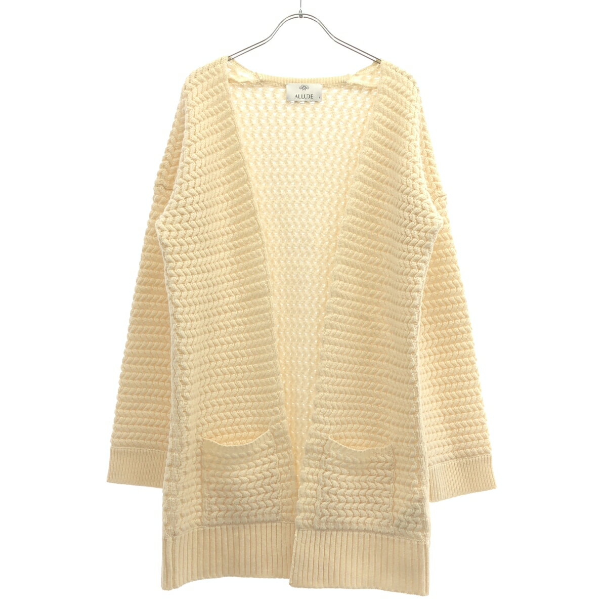 ALLUDE アリュード リネンニットトップス  ホワイト M 楽天市場】アリュード Alludeの通販