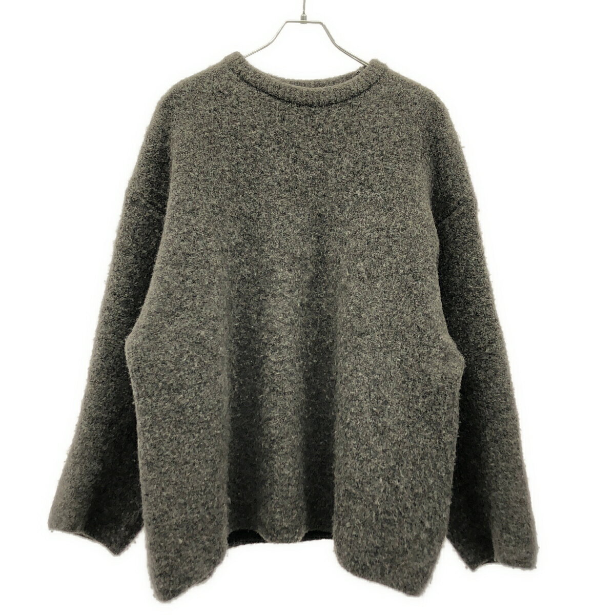 Knit Sweater - Name. ネーム アルパカウールオーバーサイズニットプルオーバー NMKN-22AW-002 グレー 2 【中古】 ITQGKC56R1BA