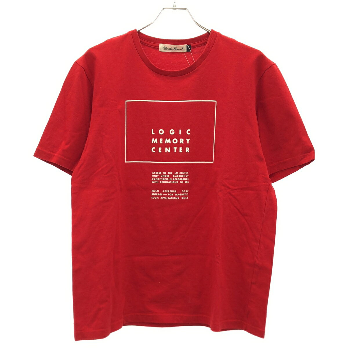 UNDER COVER アンダーカバー 18AW LOGIC MEMORY CENTER プリントTシャツ レッド 3 【中古】 IT0EFDLT6ENY