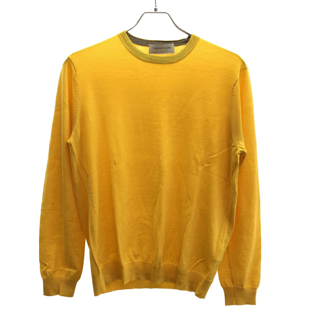 乐天商城 - TOMORROWLAND tricot トゥモローランド トリコ スーパーファインメリノウール クルーネックニットセーター 63-02-74-02105 イエロー S 【中古】 ITJ7W6EPYGZG