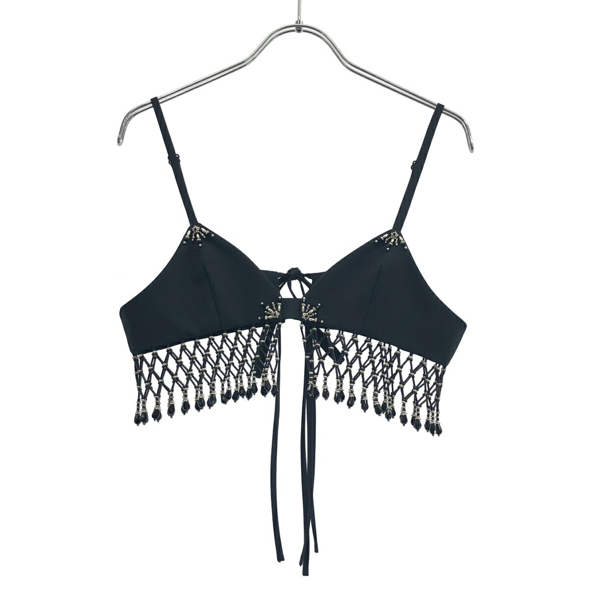 Rakuten - tanakadaisuke タナカダイスケ 25SS beads fringe bra ビーズフリンジブラジャー TD25SS-BR51 ブラック F 【中古】 ITP6E0UB0XUV