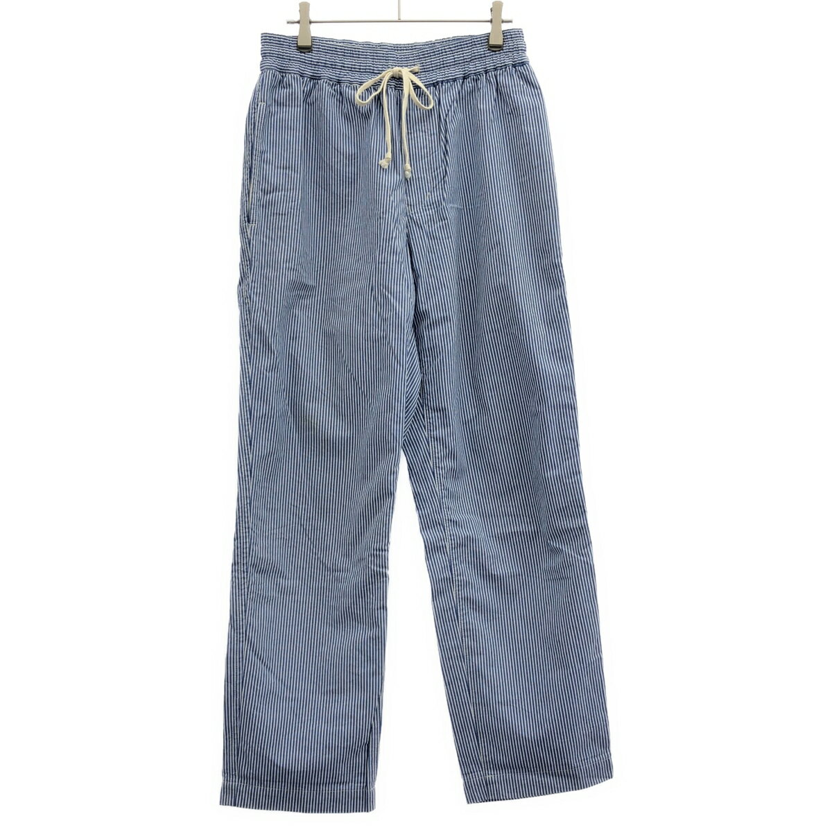 Rakuten - COMME des GARCONS HOMME コムデギャルソンオム 16SS ストライプイージーパンツ HQ-P031 ブルー S 【中古】 IT0G27RSD608