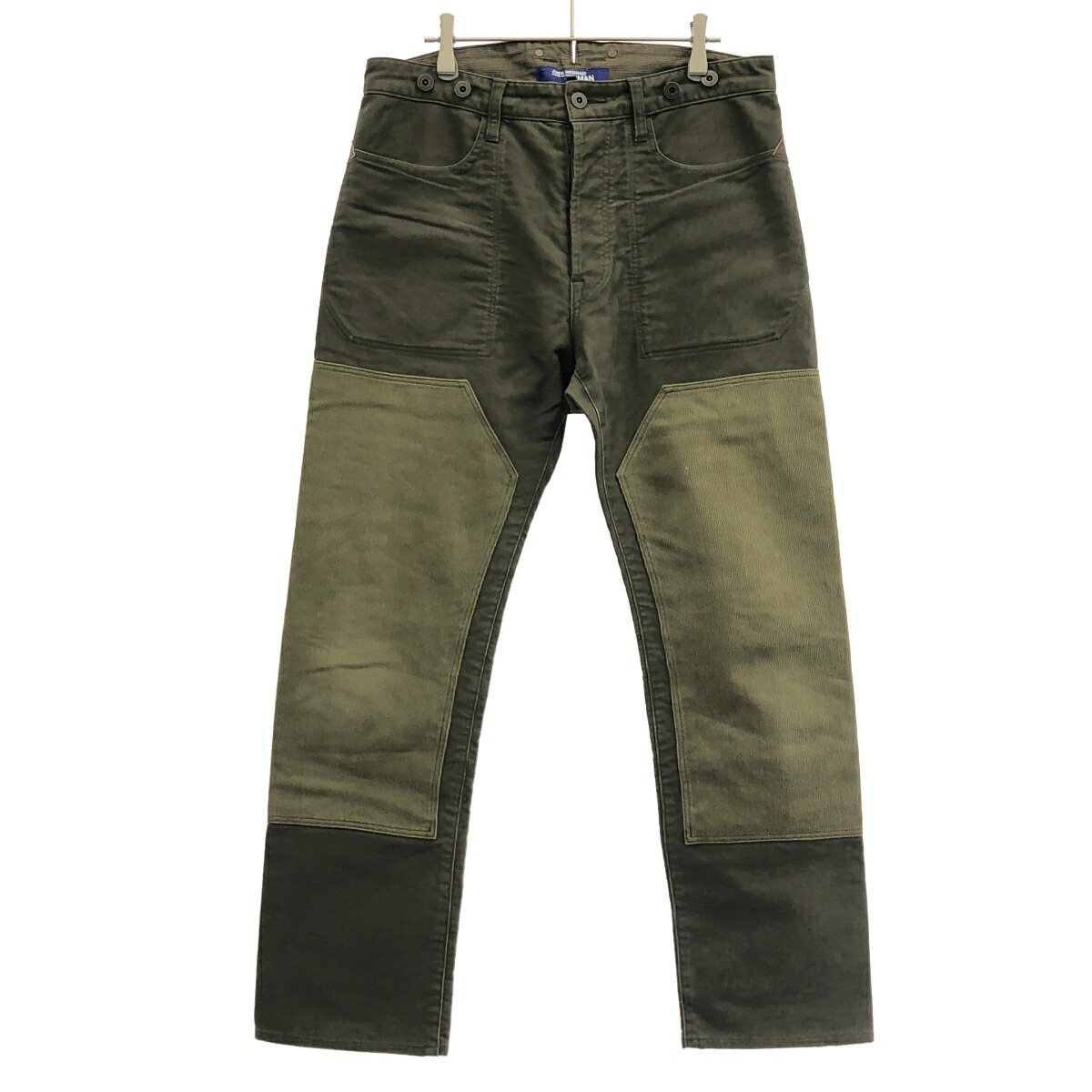 Rakuten - JUNYA WATANABE COMME des GARCONS MAN ジュンヤワタナベコムデギャルソン 12AW ダブルニーコットンパンツ WJ-P019 オリーブ S 【中古】 ITESI1H5NCJS