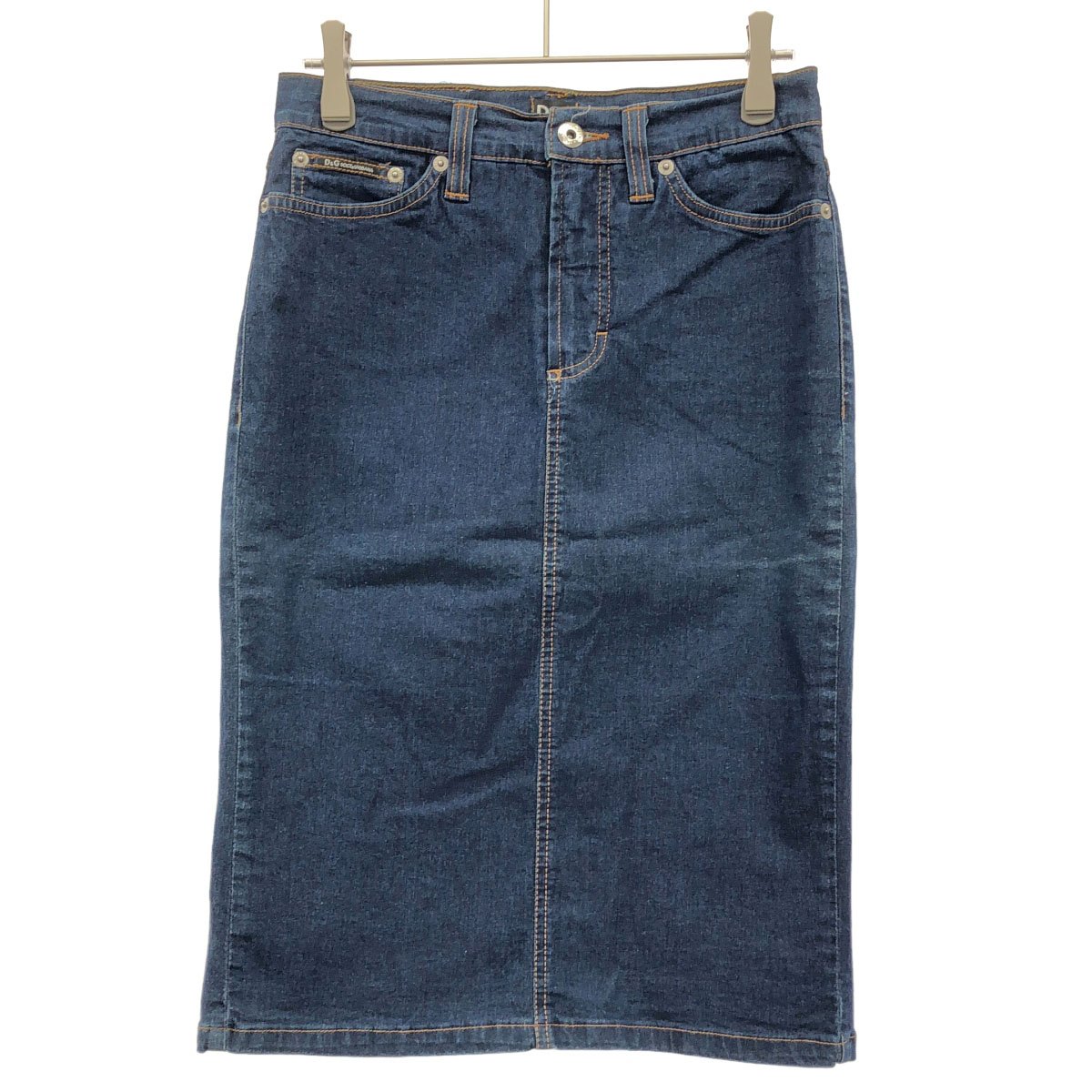 D&G DOLCE&GABBANA ディーアンドジー ドルチェ＆ガッバーナ デニムスカート インディゴ 26 【中古】 ITUV08FHX8OG