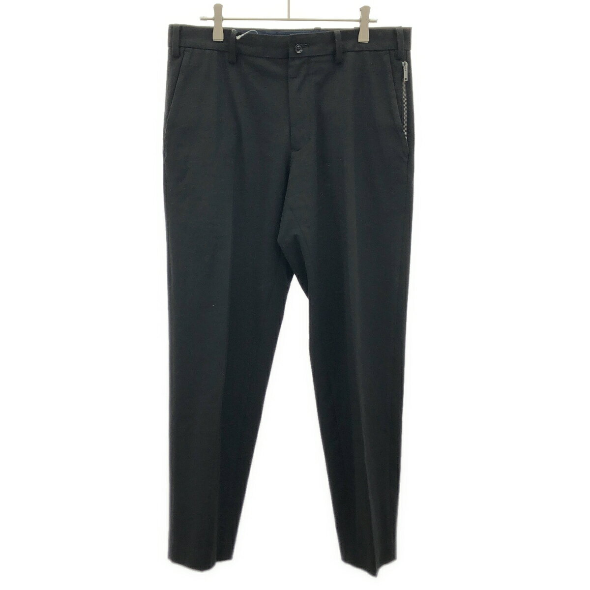 Rakuten - junhashimoto ジュンハシモト 23AW LIGHT WARM SLIM STREPE PANTS パンツ 1072320005 ブラック 4 【中古】 ITTQ6B6JNGHK