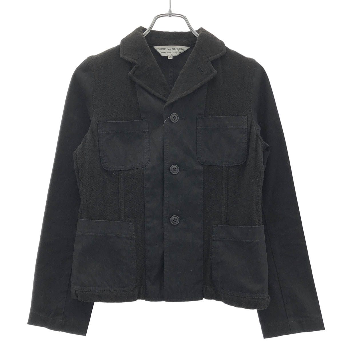 Rakuten - COMME des GARCONS COMME des GARCONS コムデギャルソンコムデギャルソン 10AW コンビネーションデザイン 3Bジャケット RF-J016 ブラック XS 【中古】 ITPK0YS42F9K