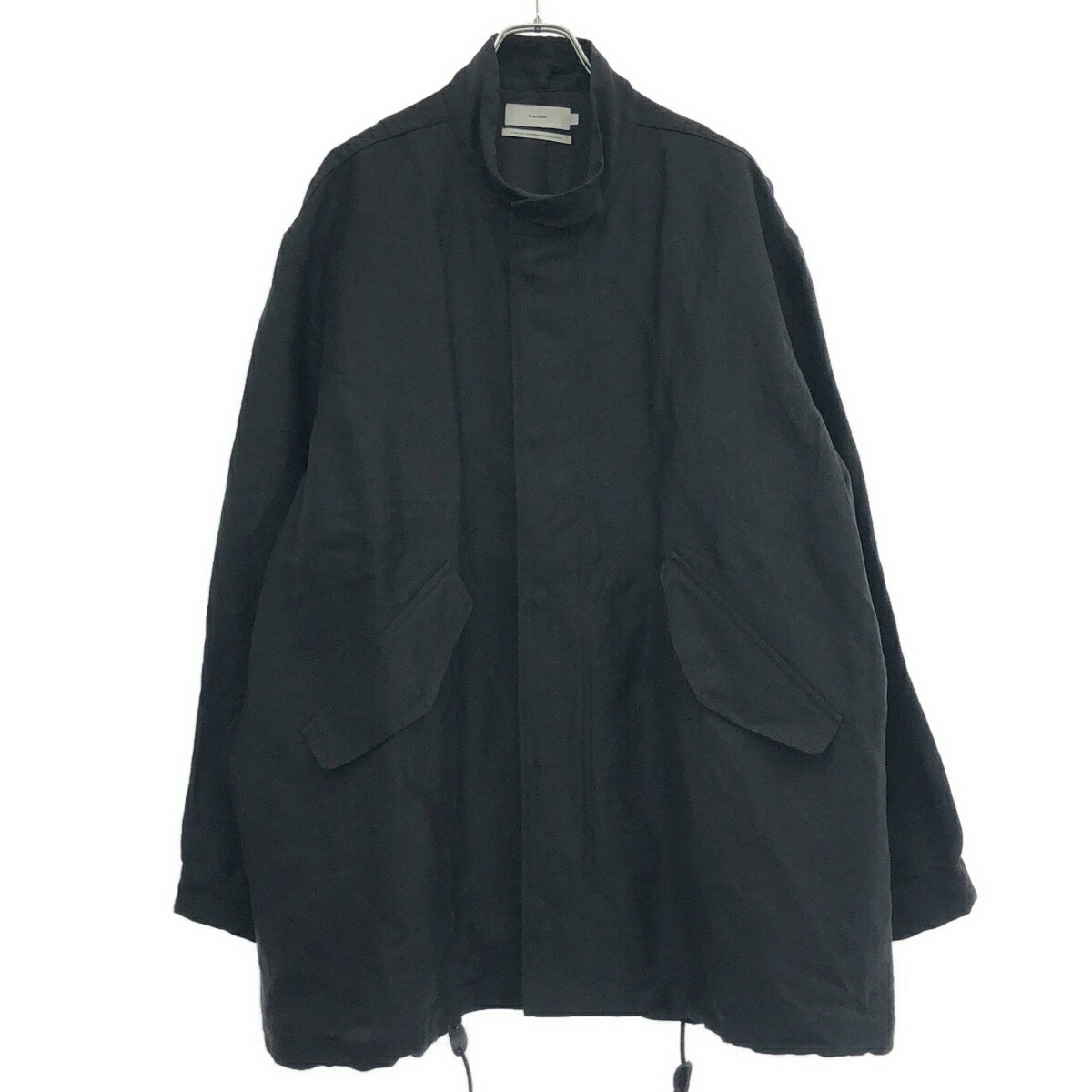 Mod'S Coat - Graphpaper グラフペーパー 25SS Back Satin Linen Cupro Short Mods Coat バックサテンリネンキュプラショートモッズコート GM251-10270 ブラック 1 【中古】 ITLM3A748OJC