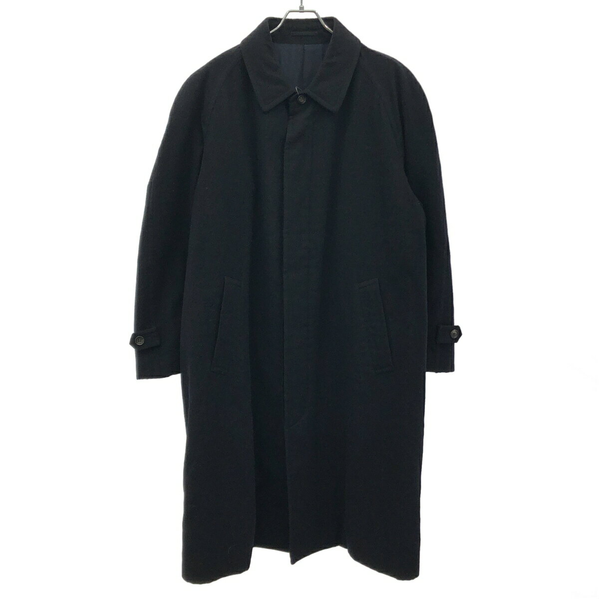 COMME des GARCONS ステンカラーコート 縮絨S カーキ カーキー TRANS CONTINENTS コットンステンカラーコート グレー/カーキ