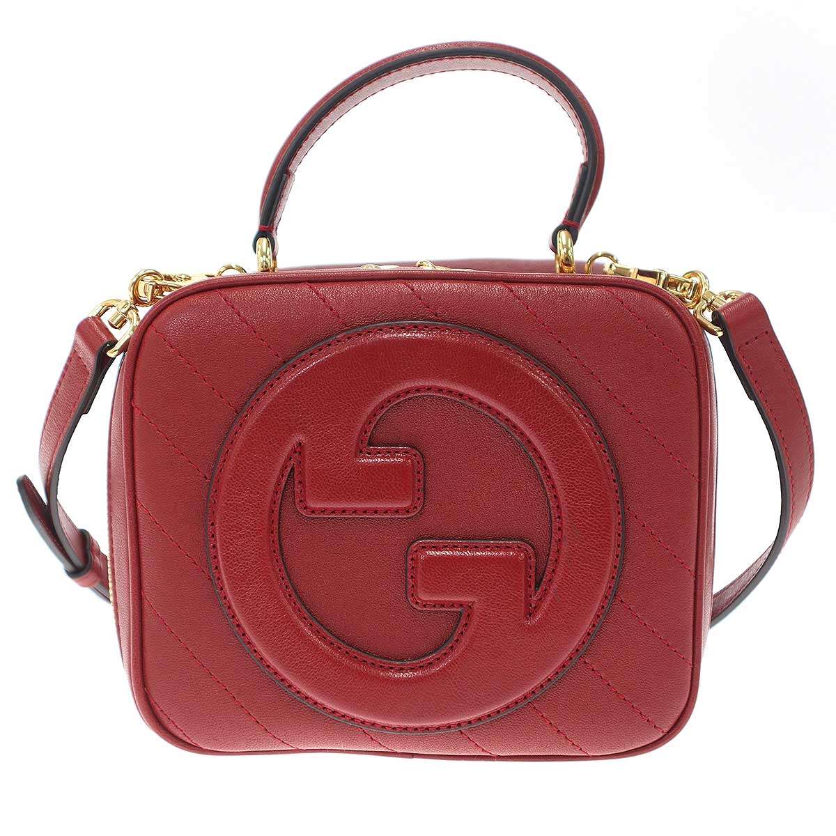 樂天商城 - GUCCI グッチ Blondie Top Handle Bag ブロンディ ショルダーバッグ 744434 レッド 【中古】 ITE9Y1I32RQQ