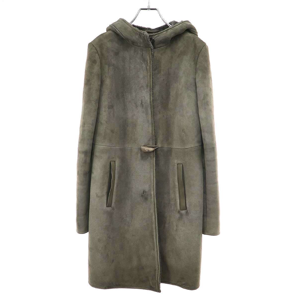 Other - JIL SANDER ジルサンダー ムートンレザーダッフルコート グレー 38 【中古】 IT9RBH9UBW68