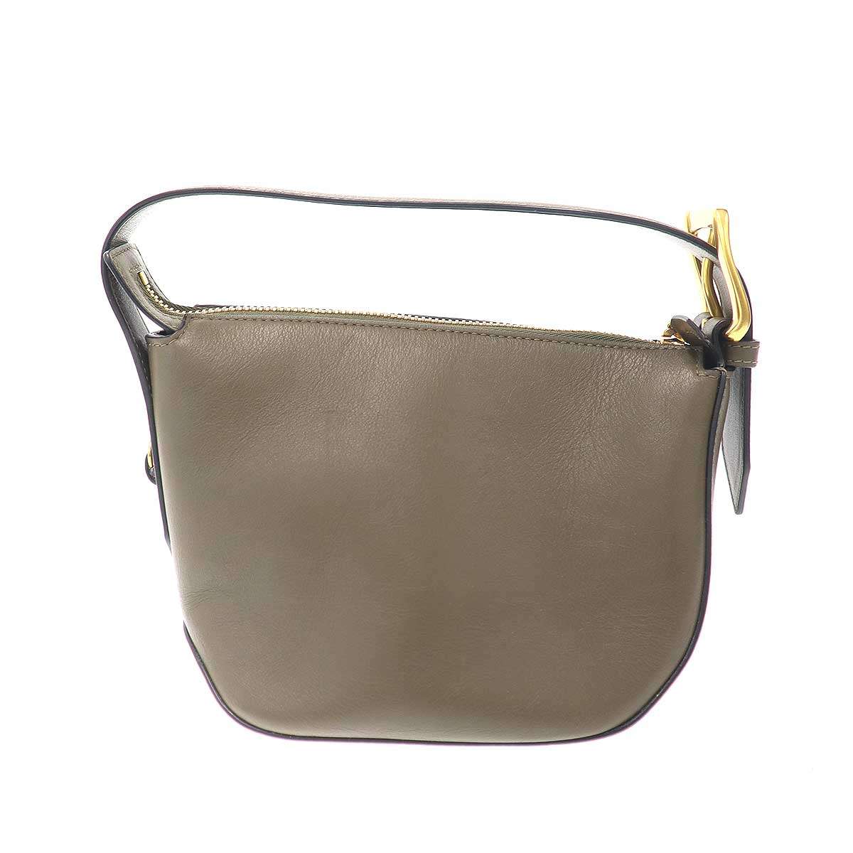 J&M DAVIDSON ジェイアンドエムデヴィッドソン Quiver Zip クイバージップ レザーショルダーバッグ カーキ 【中古】 ITVJTJO0L1KN