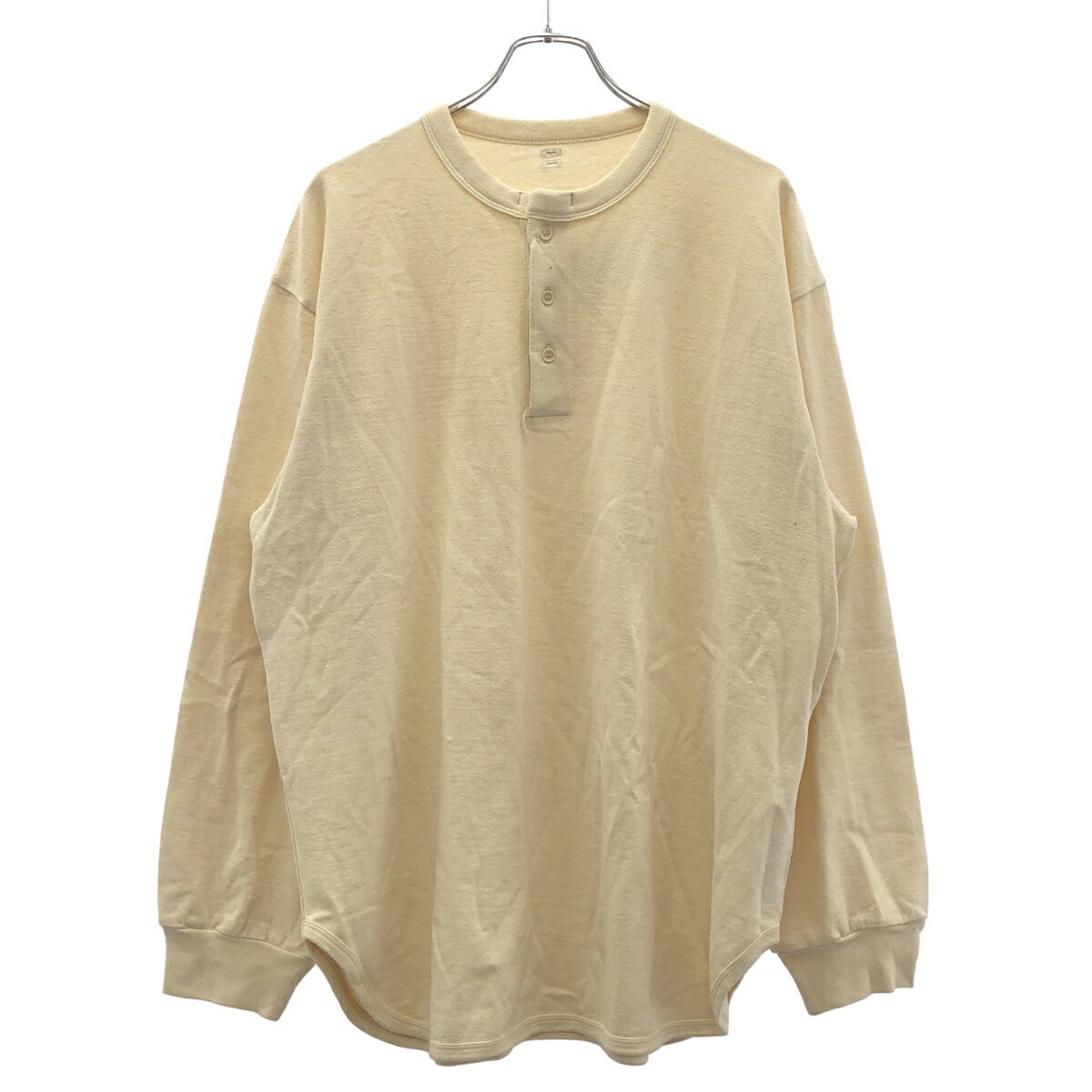 樂天商城 - blurhms ブラームス Co/Silk Nep Baseball Henry コットンシルクネップヘンリーネックベースボールTシャツ BHS24F036F25 アイボリー 3 【中古】 ITWVIAM5PZ1W