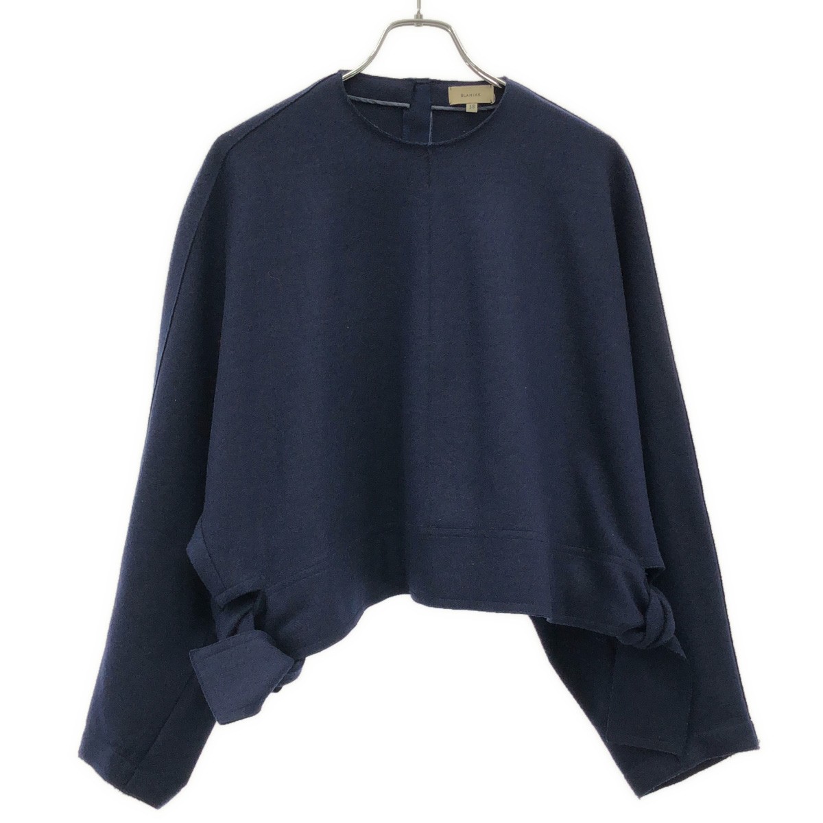 乐天商城 - BLAMINK ブラミンク ウールフェルトプルオーバートップス 7912-299-0009 ネイビー 38 【中古】 ITG4PF9W3SP0