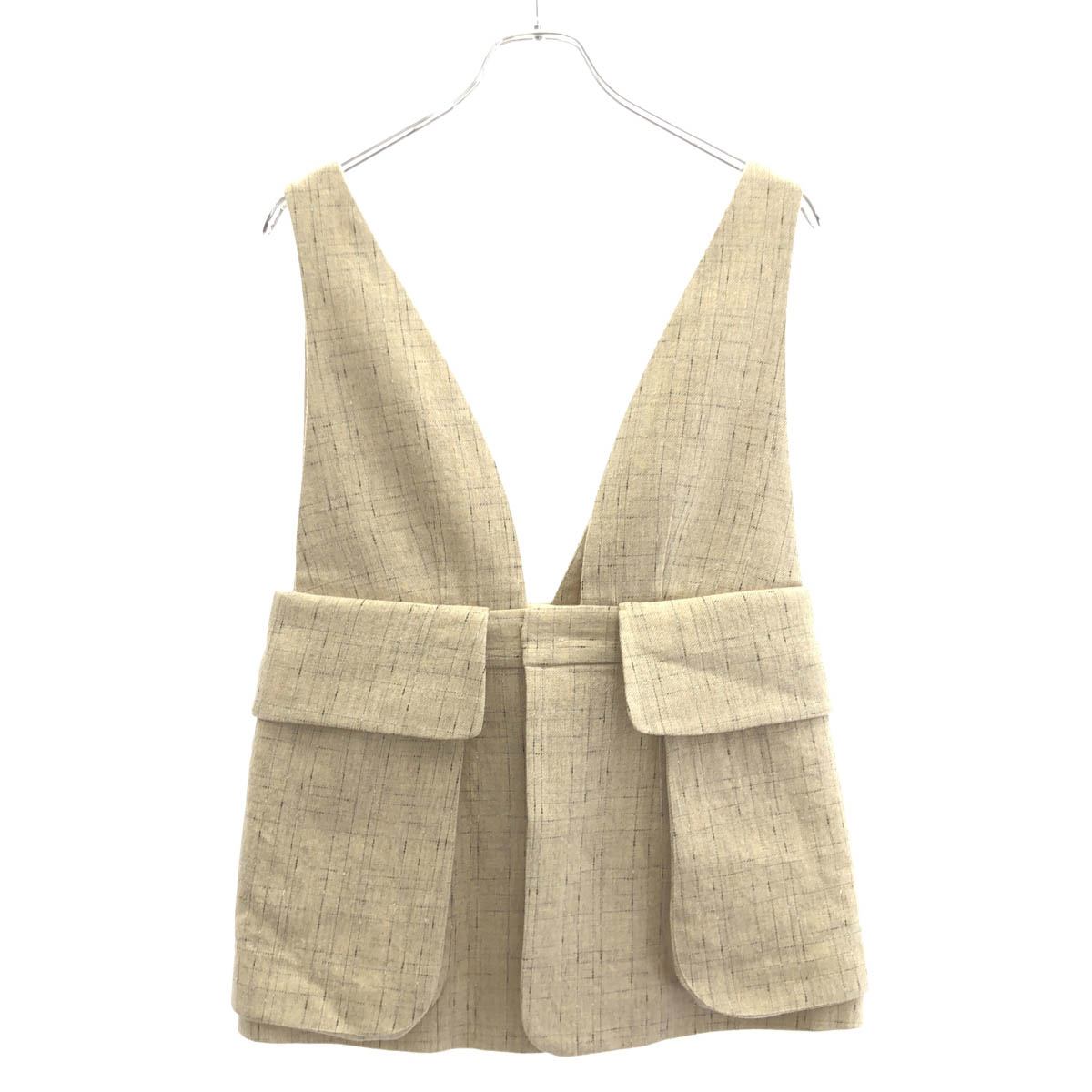 FUMIKA UCHIDA フミカウチダ 24AW SPLASHED PATTERN BRALETTE TOP スプラッシュドパターンブラレットトップ FU-U-TP003 ベージュ 38 【中古】 ITFYETLQIIHO