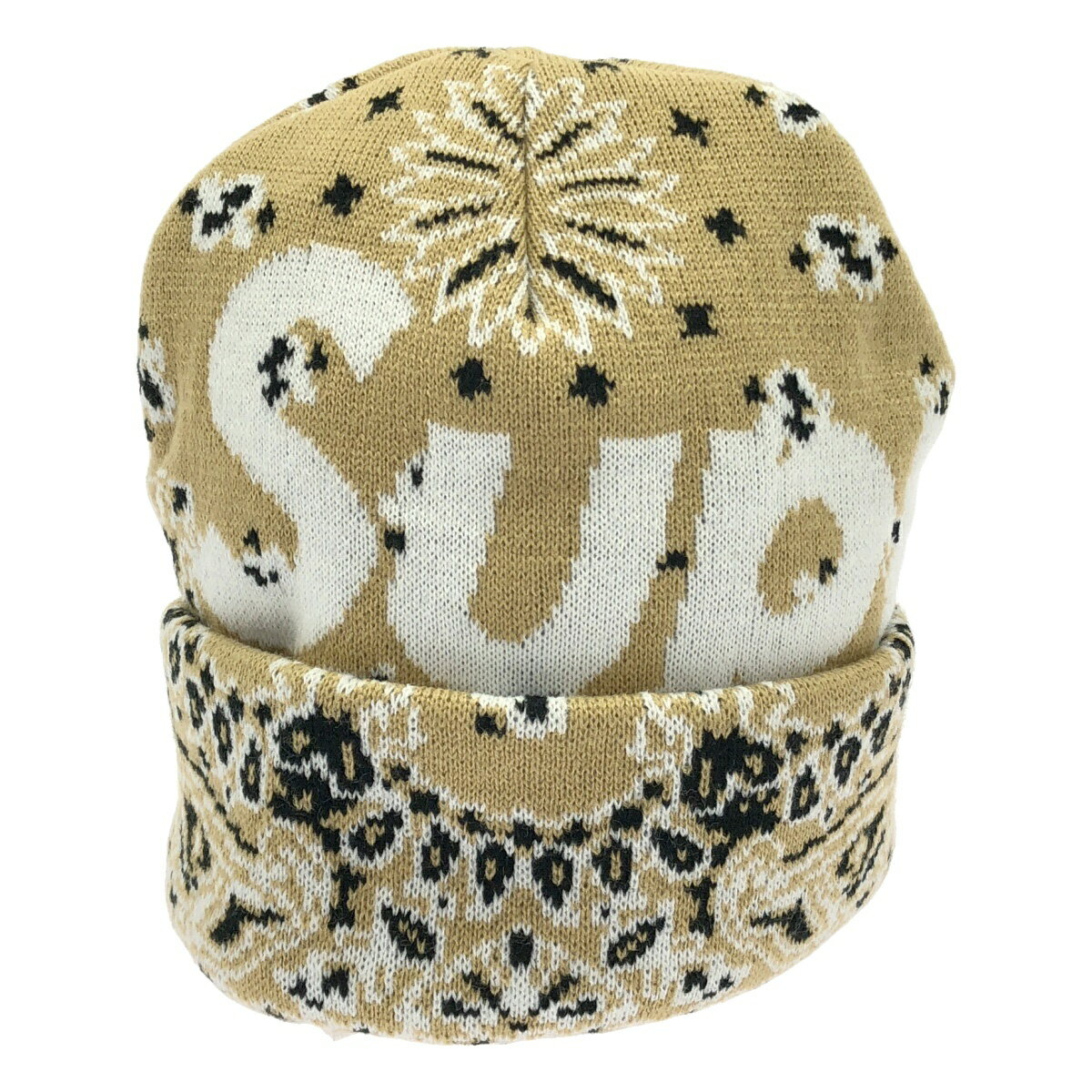 supreme×newera シュプリーム　バンダナ柄　ニット帽　ビーニー Supreme（シュプリーム） 24AW Bandana Big Logo Beanie バンダナ