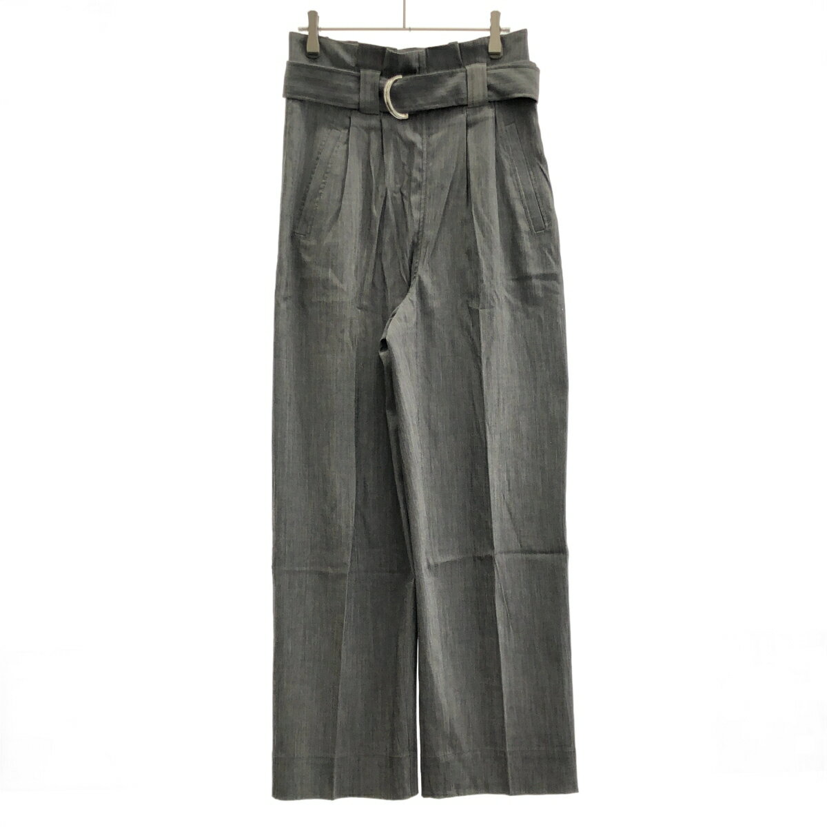 Rakuten - GANNI ガニー ペーパーバッグハイウエストパンツ F4949 グレー 34 【中古】 ITWA6RXKJCOE
