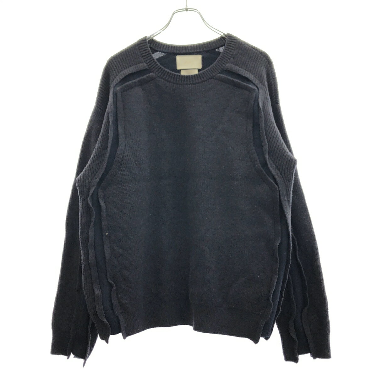YOKE ヨーク 22AW BROKEN CREWNECK SWEATER ブロークン クルーネックニットセーター YK22AW0420S ネイビー 1 【中古】 ITRB7D0MPR80