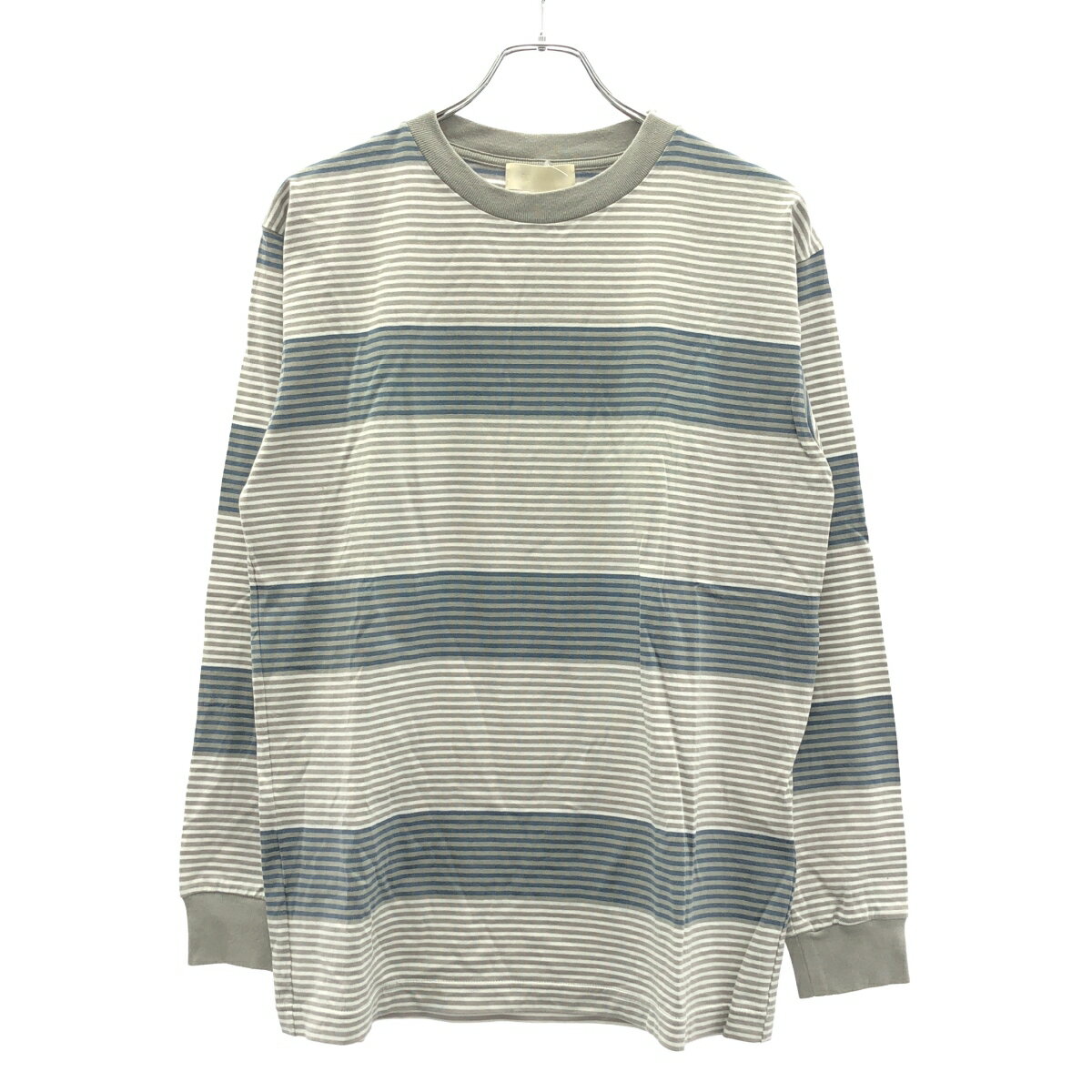 Rakuten - NEON SIGN ネオンサイン ロングスリーブボーダーTシャツ 1062 グレー 44 【中古】 ITDHK4YPN33Y