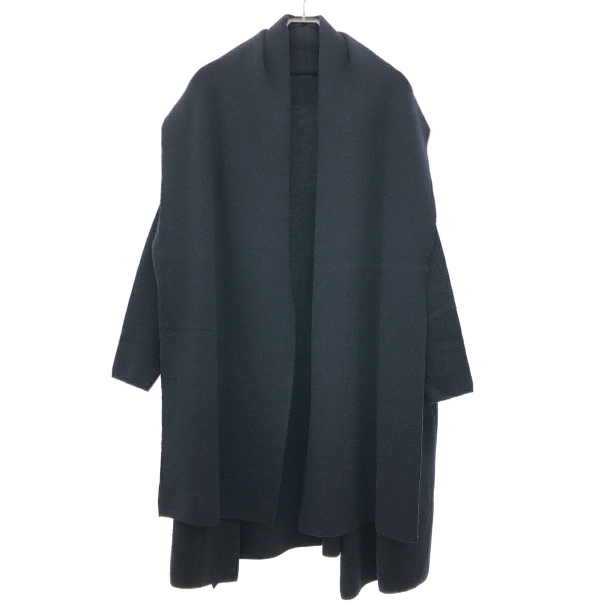 樂天商城 - MUSE de deuxieme classe ミューズ ドゥ ドゥーズィエム クラス 23AW SMOOTH KNIT GOWN MIDI ストールガウンニットカーディガン 23-020-500-4140 ネイビー F 【中古】 IT3CB6H1AD20