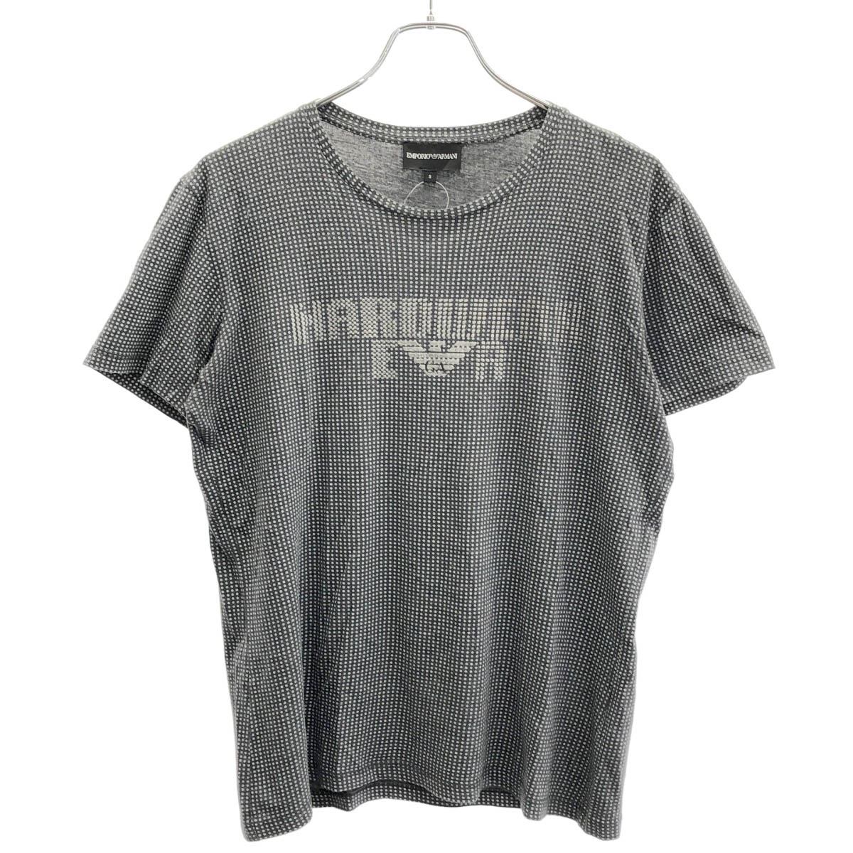 Rakuten - EMPORIO ARMANI エンポリオアルマーニ ドットロゴプリントTシャツ G1T11JG1Q4J グレー S 【中古】 ITWTV56X9UUC