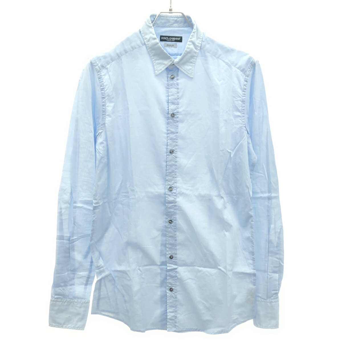 DOLCE&GABBANA 長袖シャツ 新品未使用未着用 Dolce & Gabbana Long-Sleeve Collarless Shirt | Sendegaro BR