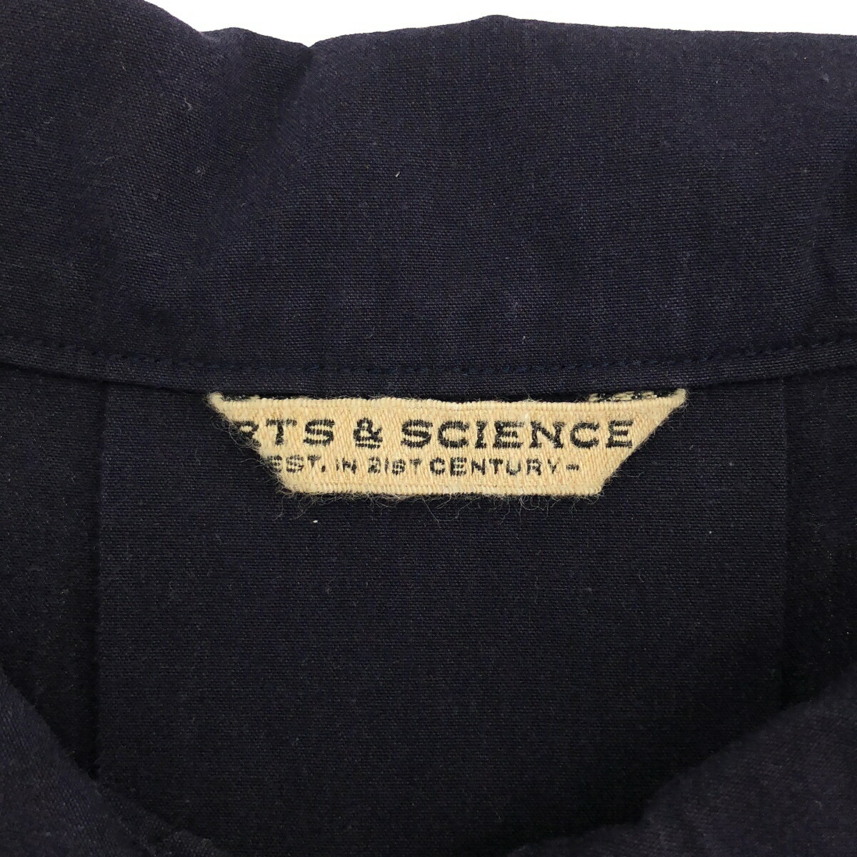 ARTS&SCIENCE アーツアンドサイエンス コットンシャツワンピース 063-L50F-040 ネイビー 1 【中古】 IT1E8CKWJ0Z4