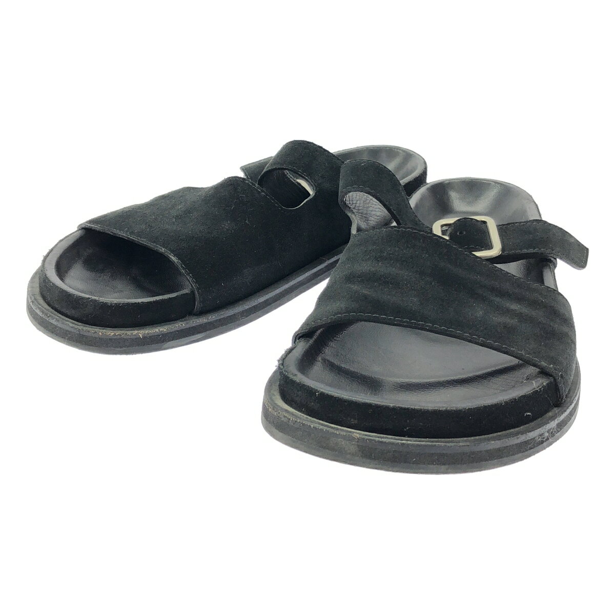 STUDIO NICHOLSON スタジオ ニコルソン SPLIT SUEDE SANDAL サンダル SNM902 ブラック 43  ITWT68755DIY