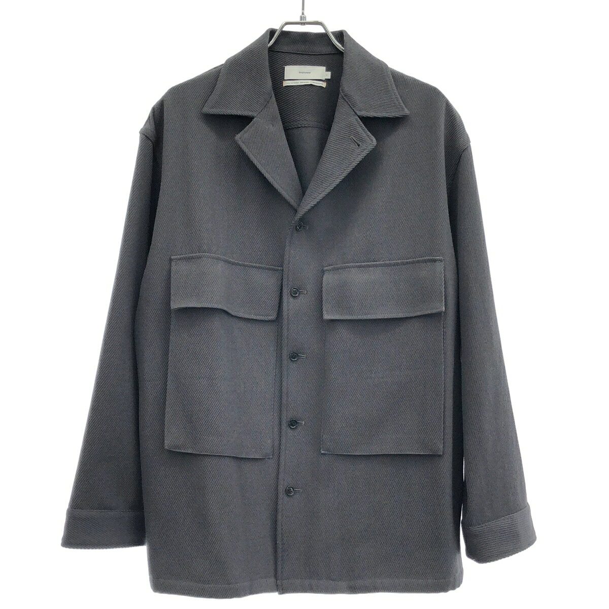 Graphpaper グラフペーパー 20AW WOOL KERSEY FATIGUE SHIRT ウールカルゼファティーグシャツ GM203-50051 グレー 2  IT6VU2C3WC5C
