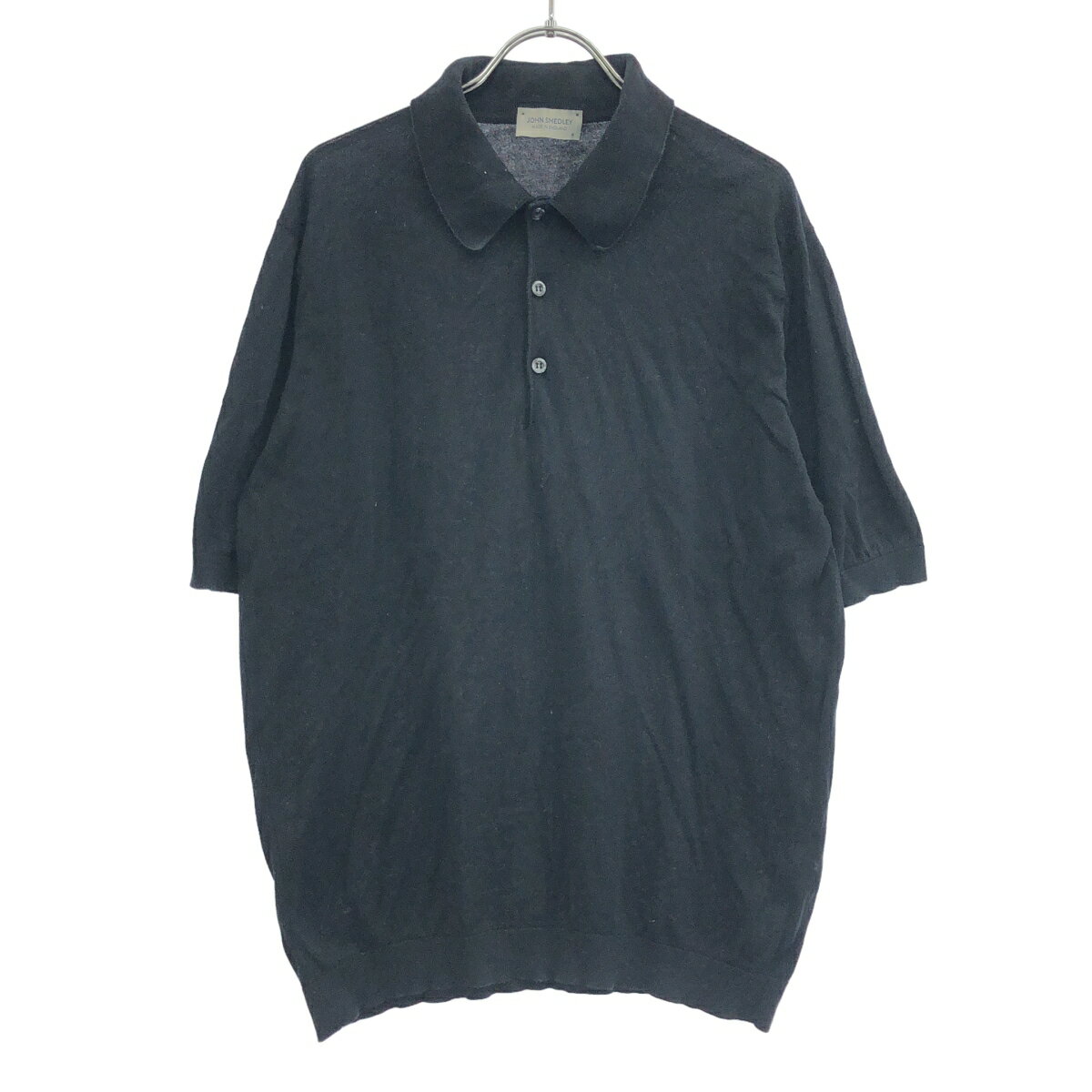 JOHN SMEDLEY グレー 半袖ポロシャツ　古着　緑タグ JOHN SMEDLEY グレー 半袖ポロシャツ 古着 緑タグ - メルカリ