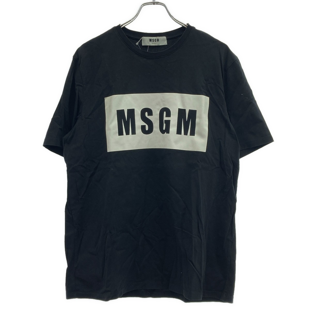 乐天商城 - MSGM エムエスジーエム ロゴプリントTシャツ 2440MM67 ブラック M 【中古】 ITGRYKOOCS6C