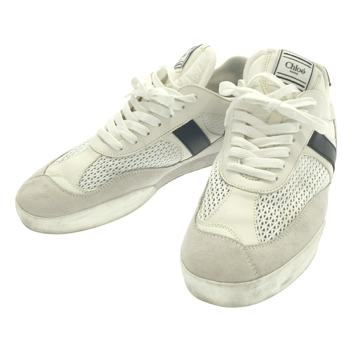 Rakuten - Chloe クロエ Kick スニーカー 0125251 ホワイト 41 【中古】 ITFF6W57PZP0