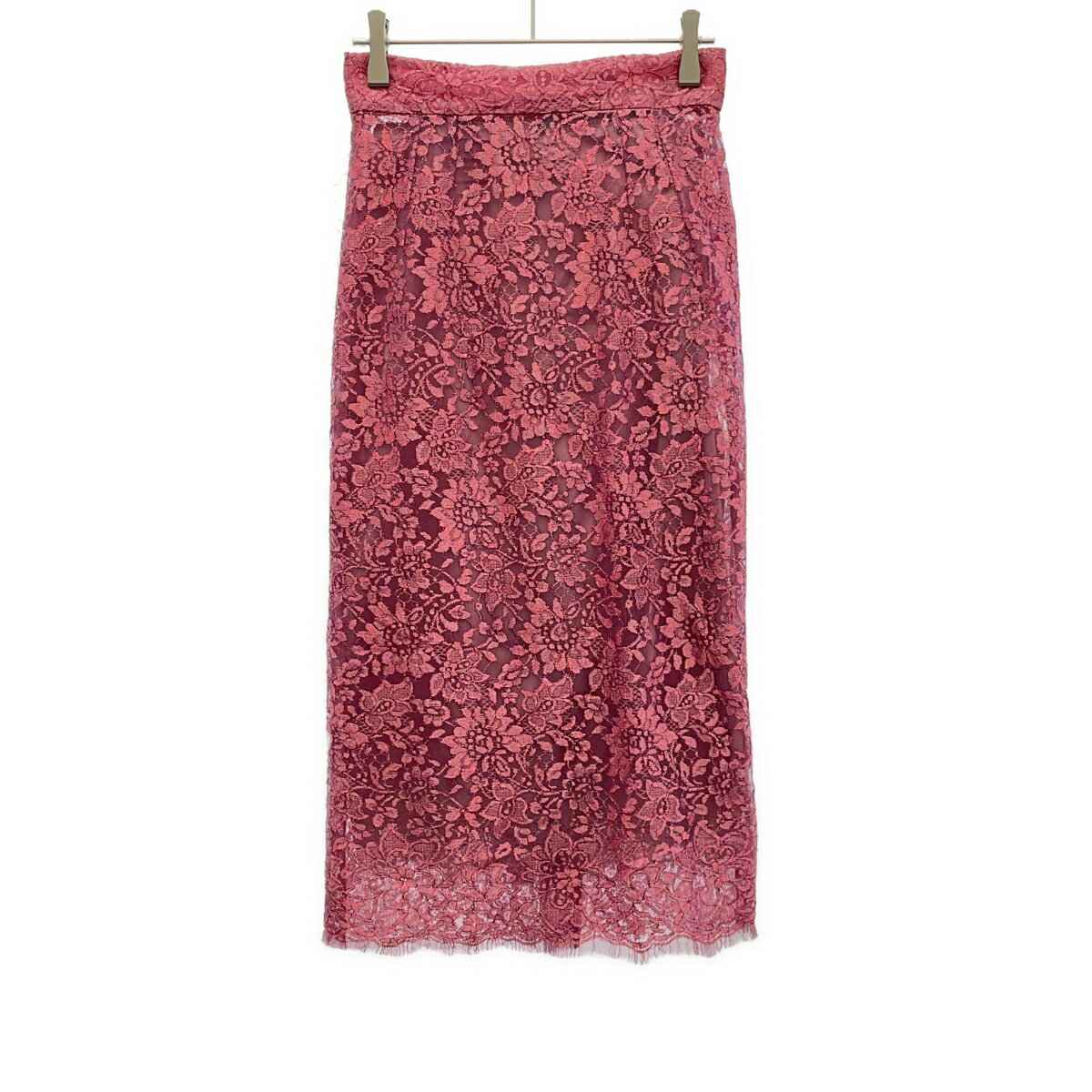 Rakuten - DOLCE&GABBANA ドルチェ＆ガッバーナ ラメレースメッシュスカート F4BSQT/HLM08 ピンク 36 【中古】 ITT8HIGEOO2L